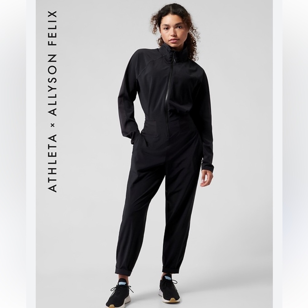 ATHLETA x ALLYSON FELIX Legends Zip Up Jogger Jumpsuit Size Medium